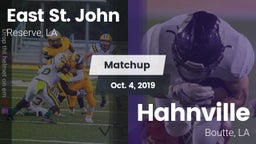 Matchup: East St. John vs. Hahnville  2019