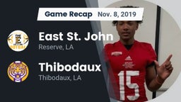 Recap: East St. John  vs. Thibodaux  2019