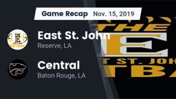 Recap: East St. John  vs. Central  2019
