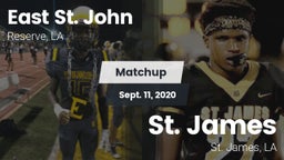 Matchup: East St. John vs. St. James  2020