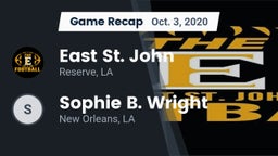 Recap: East St. John  vs. Sophie B. Wright  2020