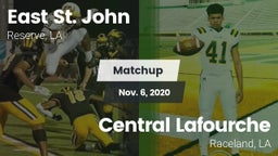 Matchup: East St. John vs. Central Lafourche  2020