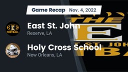 Recap: East St. John  vs. Holy Cross School 2022