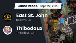 Recap: East St. John  vs. Thibodaux  2023