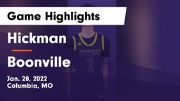 Hickman  vs Boonville  Game Highlights - Jan. 28, 2022