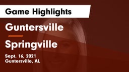 Guntersville  vs Springville  Game Highlights - Sept. 16, 2021