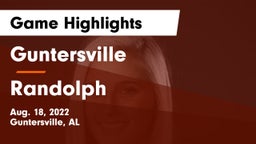 Guntersville  vs Randolph  Game Highlights - Aug. 18, 2022