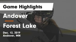 Andover  vs Forest Lake  Game Highlights - Dec. 12, 2019