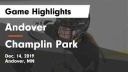 Andover  vs Champlin Park  Game Highlights - Dec. 14, 2019