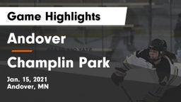 Andover  vs Champlin Park  Game Highlights - Jan. 15, 2021