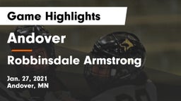 Andover  vs Robbinsdale Armstrong  Game Highlights - Jan. 27, 2021