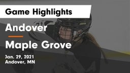 Andover  vs Maple Grove  Game Highlights - Jan. 29, 2021