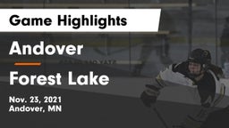 Andover  vs Forest Lake  Game Highlights - Nov. 23, 2021