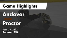 Andover  vs Proctor  Game Highlights - Jan. 28, 2022