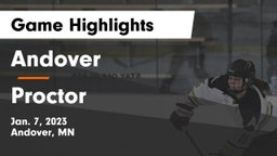 Andover  vs Proctor  Game Highlights - Jan. 7, 2023