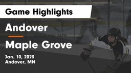 Andover  vs Maple Grove  Game Highlights - Jan. 10, 2023