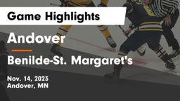 Andover  vs Benilde-St. Margaret's  Game Highlights - Nov. 14, 2023