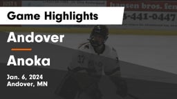 Andover  vs Anoka  Game Highlights - Jan. 6, 2024