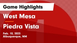 West Mesa  vs Piedra Vista  Game Highlights - Feb. 10, 2023