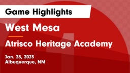West Mesa  vs Atrisco Heritage Academy  Game Highlights - Jan. 28, 2023