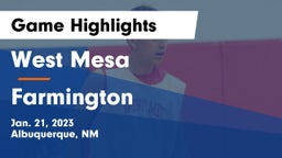 West Mesa  vs Farmington  Game Highlights - Jan. 21, 2023