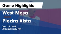 West Mesa  vs Piedra Vista  Game Highlights - Jan. 25, 2023