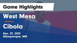 West Mesa  vs Cibola  Game Highlights - Dec. 29, 2022