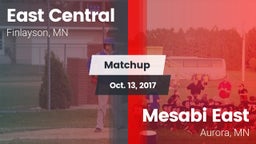 Matchup: East Central High vs. Mesabi East  2017