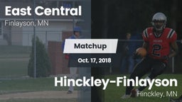 Matchup: East Central High vs. Hinckley-Finlayson  2018