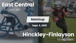Matchup: East Central High vs. Hinckley-Finlayson  2019