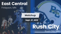 Matchup: East Central High vs. Rush City  2019
