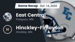 Recap: East Central  vs. Hinckley-Finlayson  2020