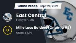 Recap: East Central  vs. Mille Lacs Raiders (Onamia HS) 2021