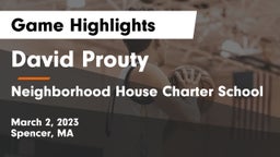 David Prouty  vs Neighborhood House Charter School Game Highlights - March 2, 2023