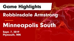 Robbinsdale Armstrong  vs Minneapolis South  Game Highlights - Sept. 7, 2019