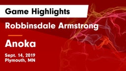 Robbinsdale Armstrong  vs Anoka  Game Highlights - Sept. 14, 2019