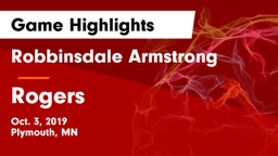 Robbinsdale Armstrong  vs Rogers Game Highlights - Oct. 3, 2019