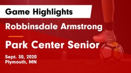 Robbinsdale Armstrong  vs Park Center Senior  Game Highlights - Sept. 30, 2020