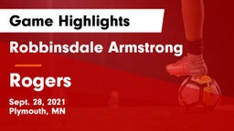 Robbinsdale Armstrong  vs Rogers  Game Highlights - Sept. 28, 2021