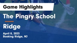 The Pingry School vs Ridge  Game Highlights - April 8, 2023
