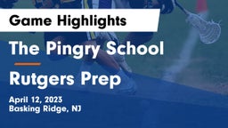 The Pingry School vs Rutgers Prep  Game Highlights - April 12, 2023