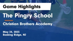 The Pingry School vs Christian Brothers Academy Game Highlights - May 24, 2023
