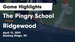 The Pingry School vs Ridgewood  Game Highlights - April 13, 2024