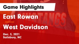 East Rowan  vs West Davidson  Game Highlights - Dec. 3, 2021