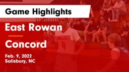 East Rowan  vs Concord  Game Highlights - Feb. 9, 2022
