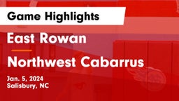 East Rowan  vs Northwest Cabarrus  Game Highlights - Jan. 5, 2024