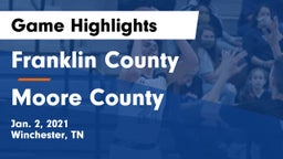 Franklin County  vs Moore County  Game Highlights - Jan. 2, 2021