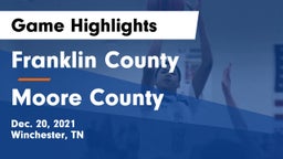 Franklin County  vs Moore County  Game Highlights - Dec. 20, 2021