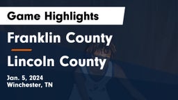 Franklin County  vs Lincoln County  Game Highlights - Jan. 5, 2024