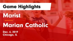 Marist  vs Marian Catholic  Game Highlights - Dec. 6, 2019